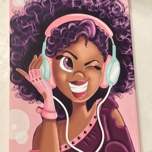 Picture of black purple girl